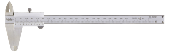 Mitutoyo Sürmeli kumpas 0-200mm, 0,02mm, Metrik | 530-123