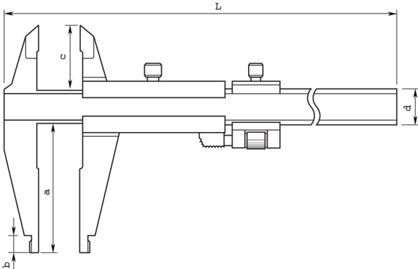 Mitutoyo Başparmak Kelepçeli Kumpas 0-300mm Metrik/İnç | 533-405