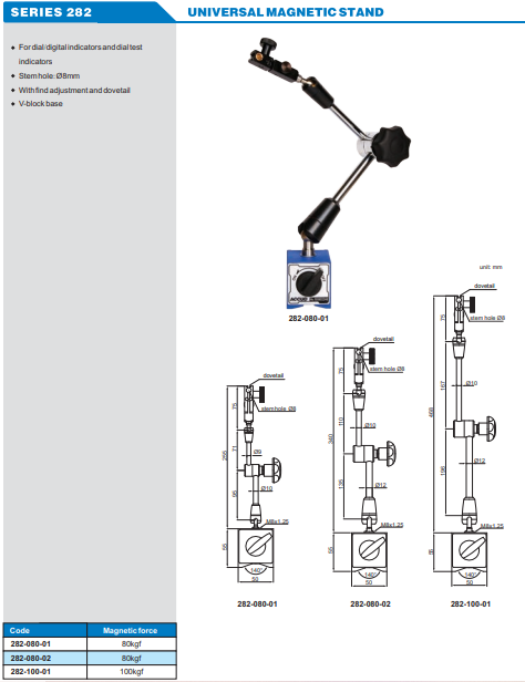 Accud Manyetik Stand 282 Serisi