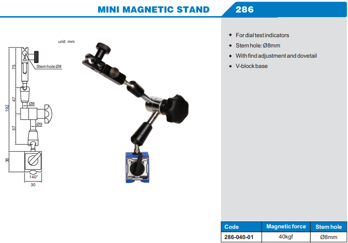 Accud Mini Manyetik Stand 286 Serisi