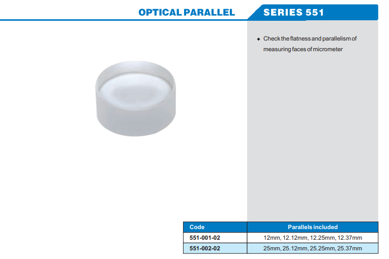 Accud Paralel Cam 551 Serisi Ürün Model Tablosu