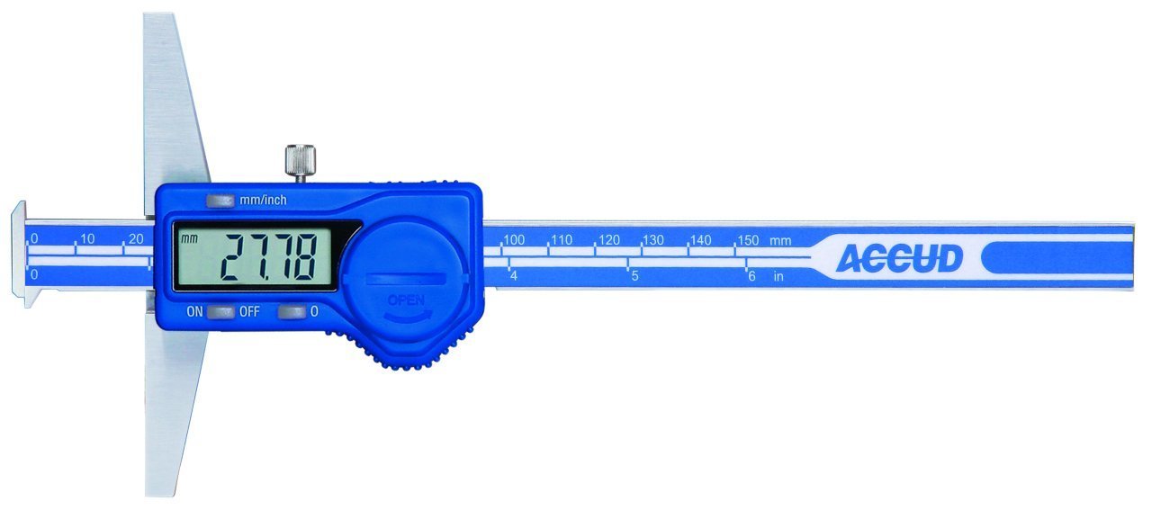 ACCUD Dijital Çift Kancalı Derinlik Kumpası 150mm | ACCUD 174-006-11