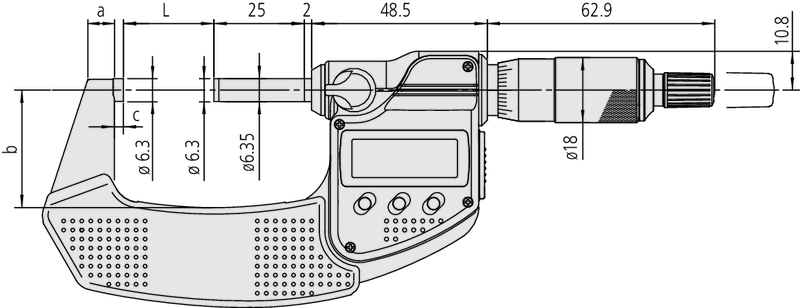 Mitutoyo Dijital Dış Çap Mikrometresi 75-100mm | 293-243-30