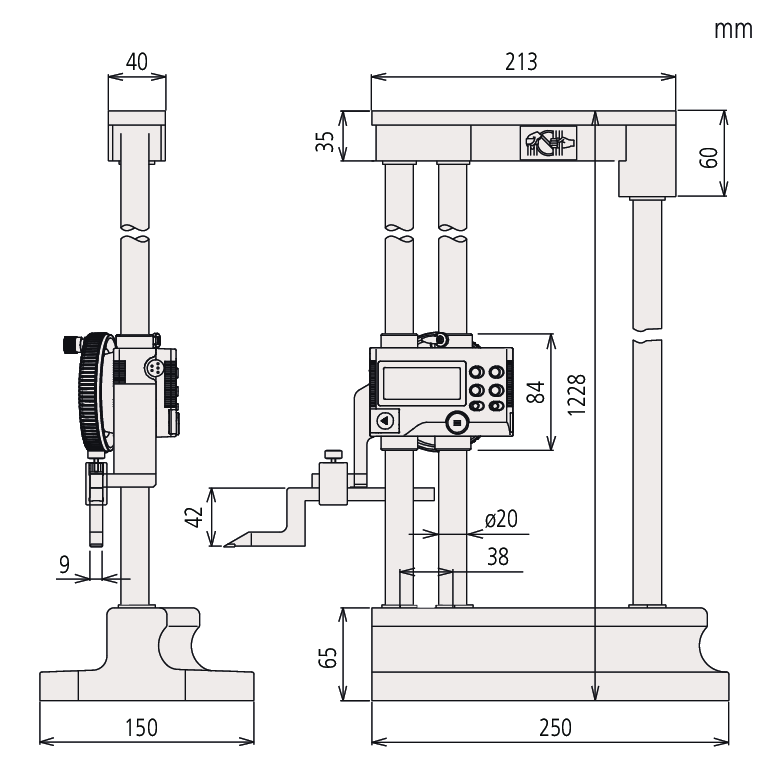 Mitutoyo 'Digimatic' HDM-A Yükseklik Mihengiri 0-1000mm | 192-665-10