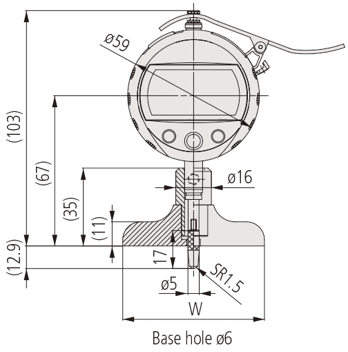 Mitutoyo Dijital Derinlik Ölçme Komparatörü 0-200mm | 547-252