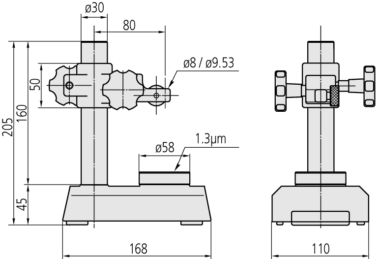 Mitutoyo Dijital Silindir Komparatörü Seti 95mm | 7001-10