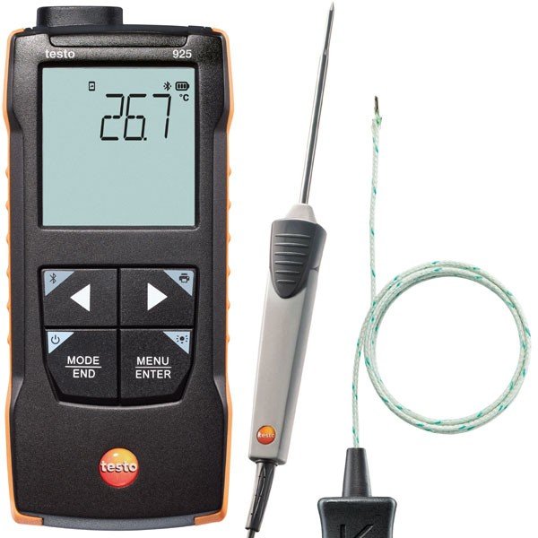 Testo K Tipi Daldırma Problu Termometre Seti | Testo 925 K