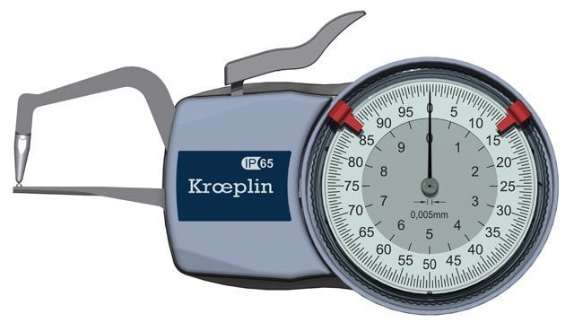 Kroeplin Mekanik Dış Çap Kanal Komparatörü '0-10 mm' | D1R10