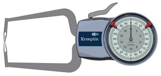 Kroeplin Mekanik Dış Çap Kanal Komparatörü '0-20 mm' | D220