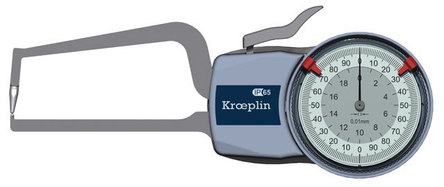 Kroeplin Mekanik Dış Çap Kanal Komparatörü '0-20 mm' | D2R20