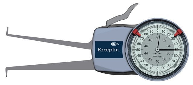 Kroeplin Mekanik İç Çap Kanal Komparatörü '30-50 mm' | H230