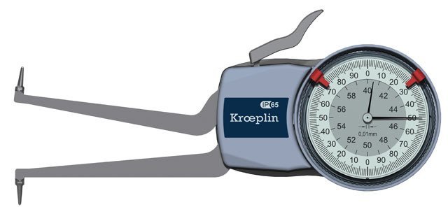 Kroeplin Mekanik İç Çap Kanal Komparatörü '50-70 mm' | H250