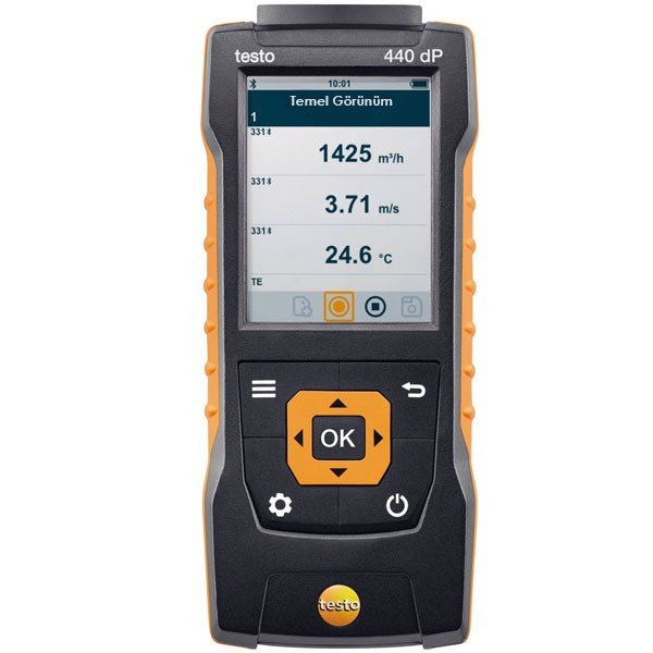 Testo dP Fark Basınç Ölçerli Prob Okuyucu Cihaz | Testo 440 GÖRSEL-1