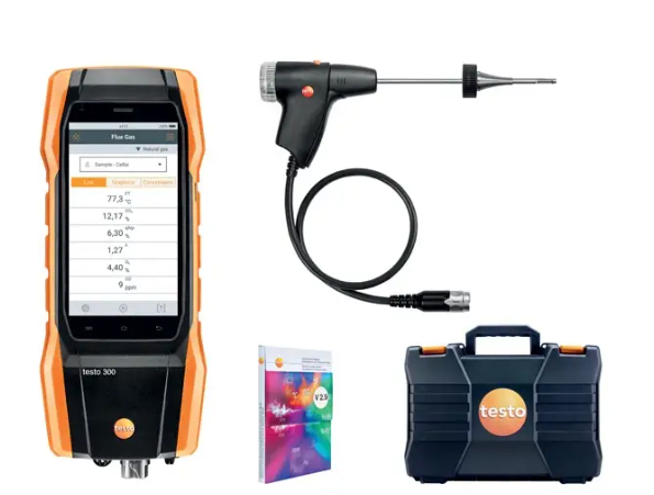 Testo Baca Gazı Analiz Cihazı (Yazıcılı Set) 15000 PPM | Testo 300 LL